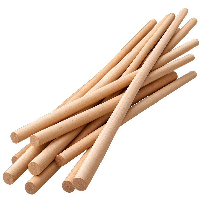 Kayın Yuvarlak Çıta 15mm 100cm (20 Adet)