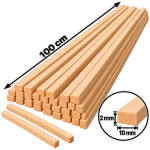 Ihlamur Maket Çıtası 2×10 mm -100 cm (50 Adet)