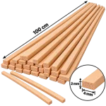 Ihlamur Maket Gemi Sarma Çıtası 2×4 mm (50 Adet)