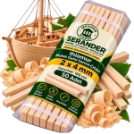 Ihlamur Maket Gemi Sarma Çıtası 2×4 mm (50 Adet)