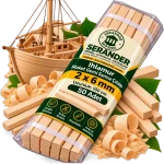 Ihlamur Maket Gemi Sarma Çıtası 2×6 mm (50 Adet)