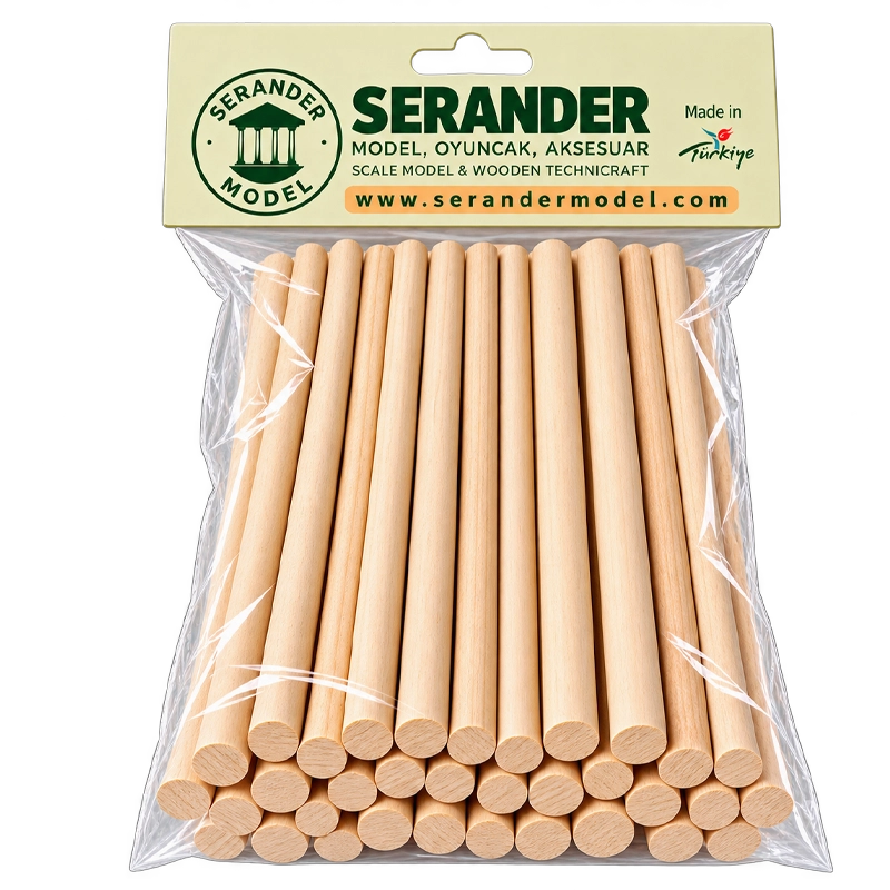 Yuvarlak Çam Çıta 15mm -100cm (20 Adet)